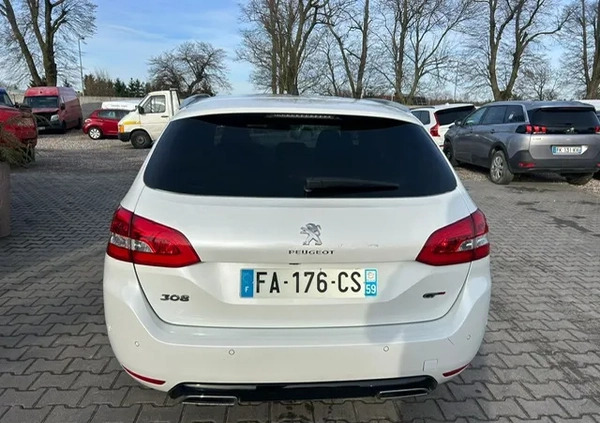 Peugeot 308 cena 22900 przebieg: 81000, rok produkcji 2018 z Brzeszcze małe 137